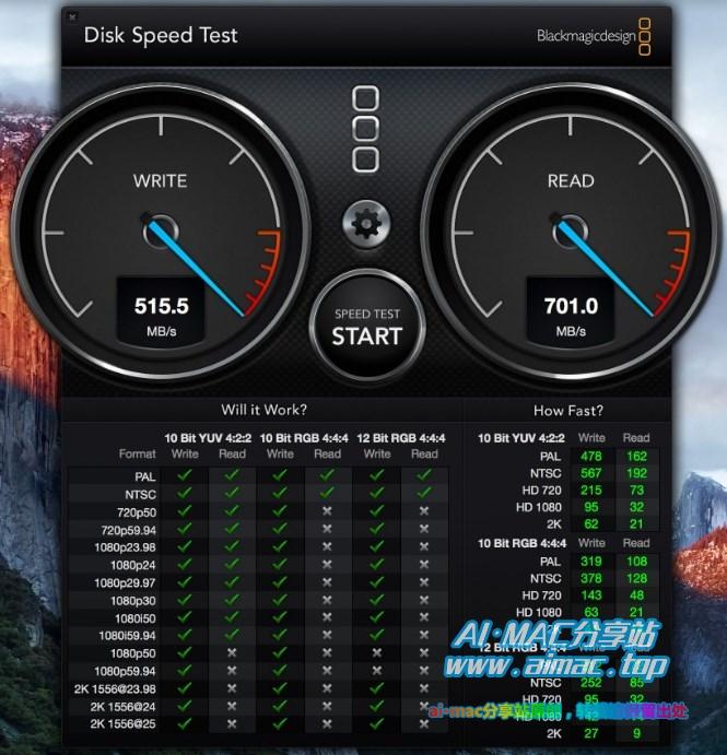 Blackmagic Disk Speed Test