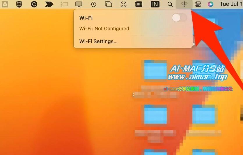 MacOS WiFi感叹号