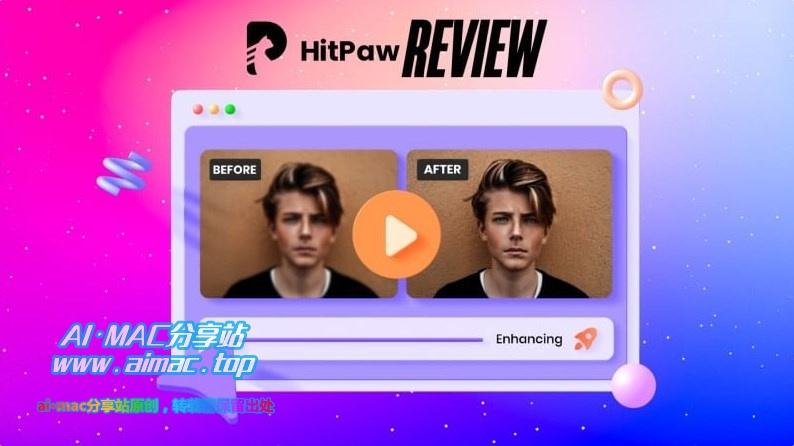 Mac平台AI视频质量增强APP–HitPaw