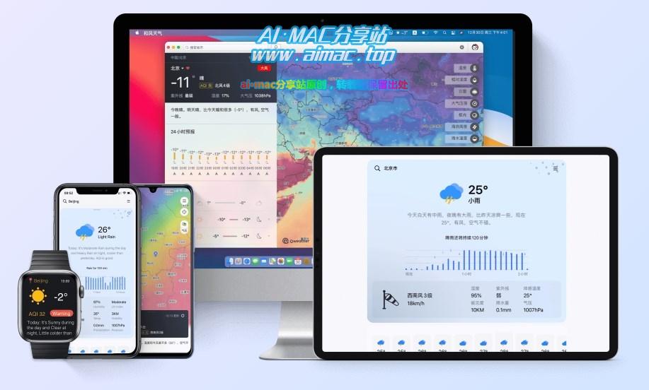 适用于苹果设备的第三方天气预报APP和风天气